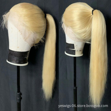 China Full Lace Wig Vendors Wholesale Cheap Price Good Quality Blonde 613 Human Hair Wigs Hd Transparent Lace Front Wig YESWIGS
